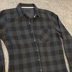 Men's Black Plaid Shirt